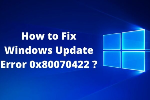 windows update error 0x80070422