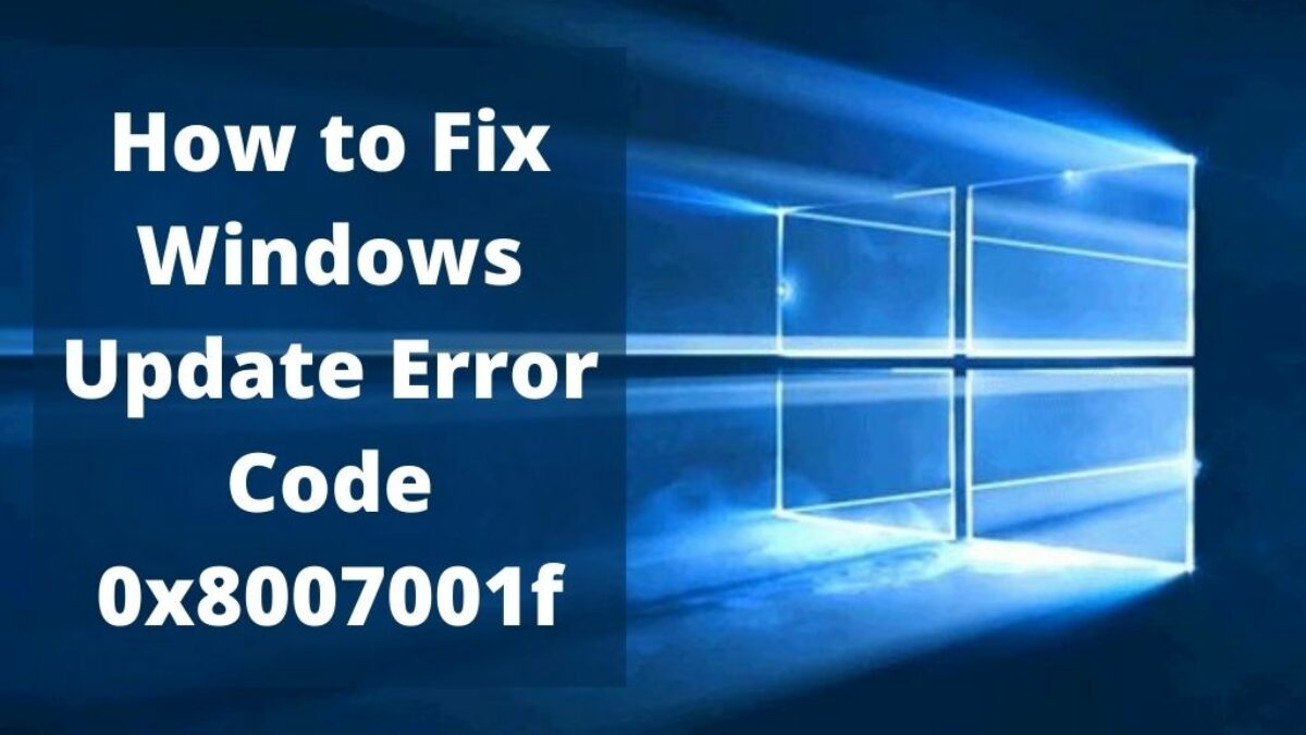 windows error code 0x8007001f