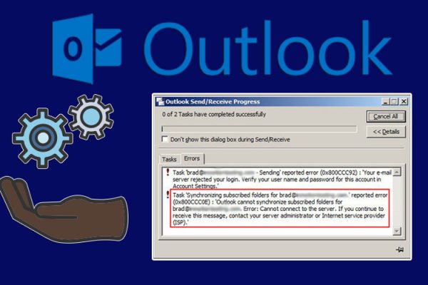 Outlook Error Code 0x800ccc0e