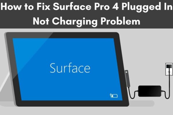 surface pro 4 plugged in not charging