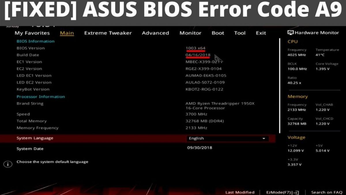 asus bios update security verification failed find