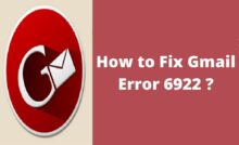 Gmail error 6922