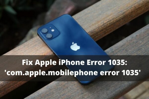 apple iPhone error 1035