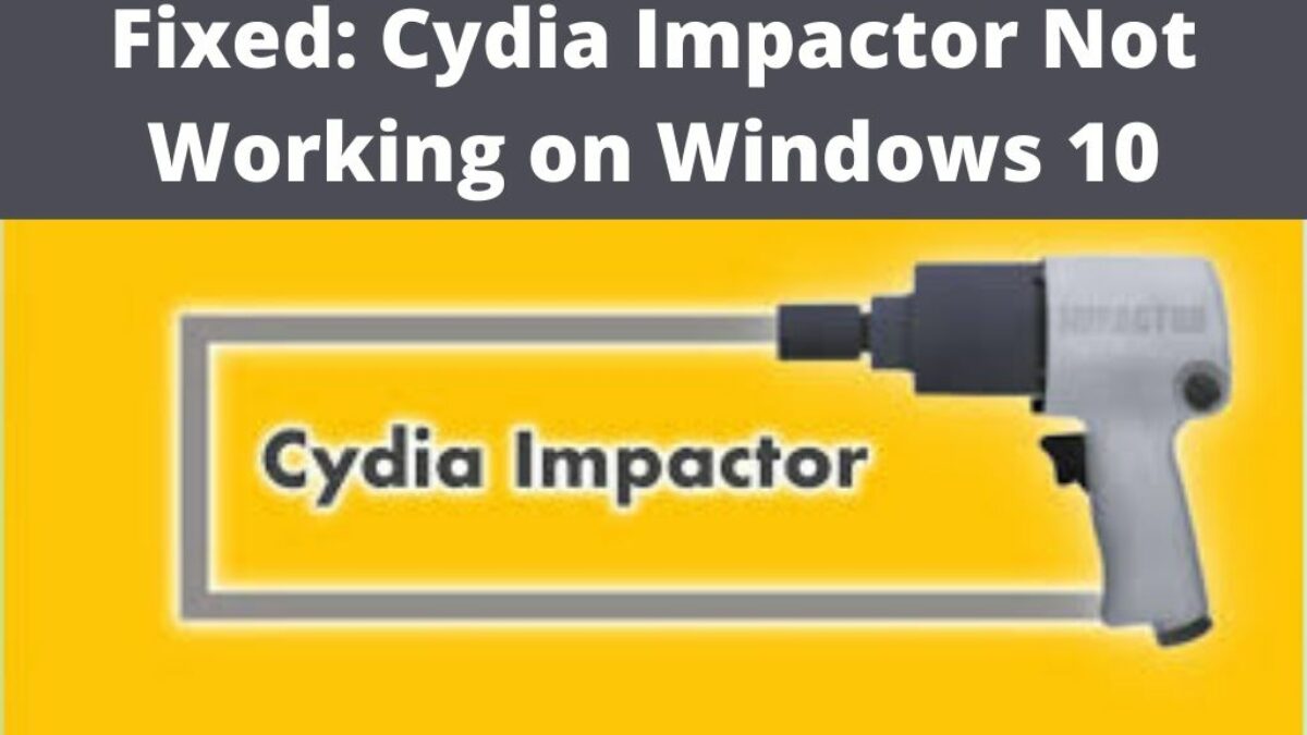 cydia impactor windows 10