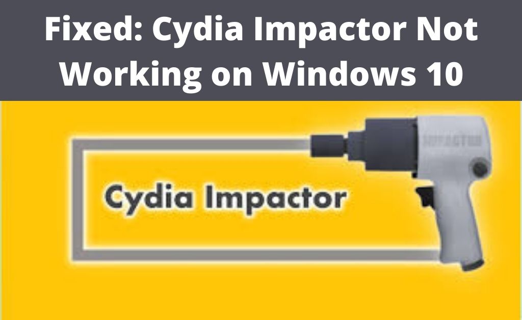 cydia impactor not working