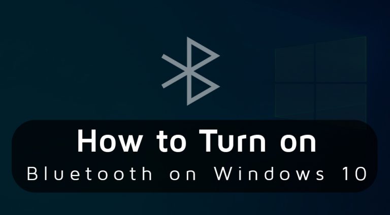 How to Turn On Bluetooth On Windows 10 {Quick Solutions}