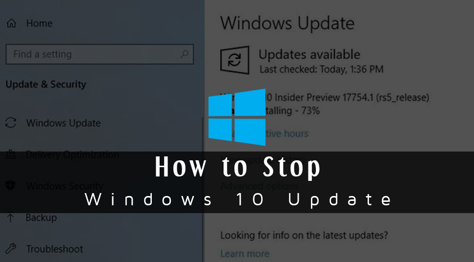 How to Stop Windows 10 Update