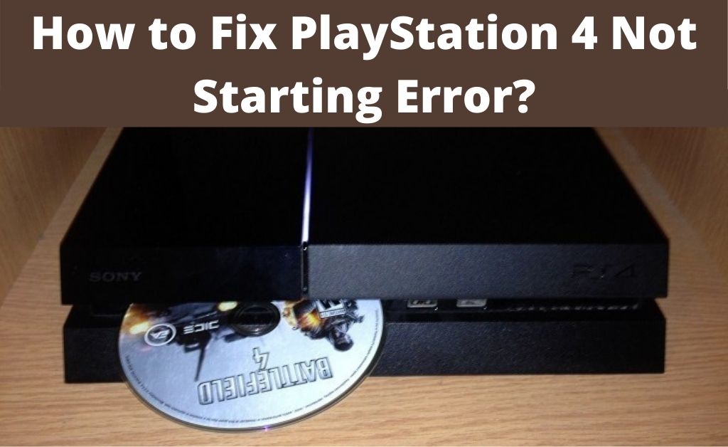 cannot start the ps4