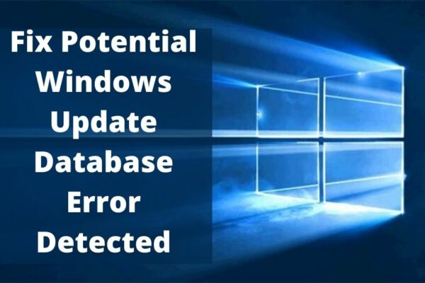 potential windows update database error detected