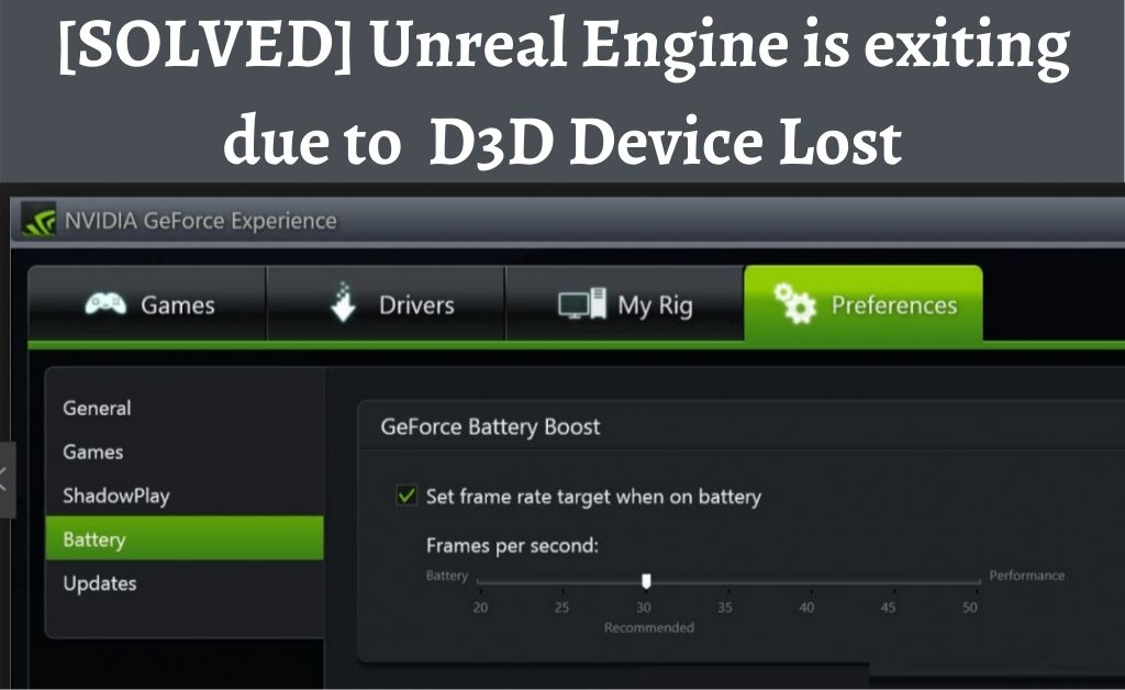 D3D device lost