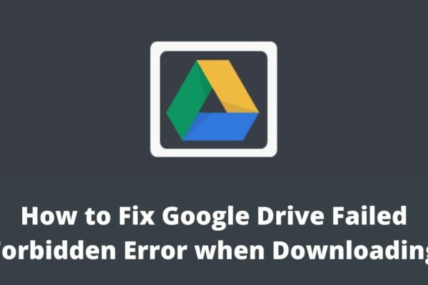 Google drive failed forbidden