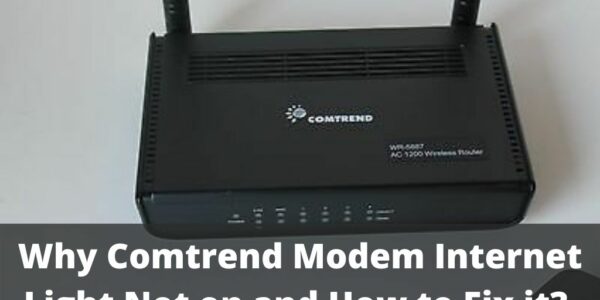 Comtrend Modem Internet Light Not on