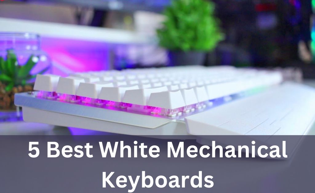 white mechanical keyboard